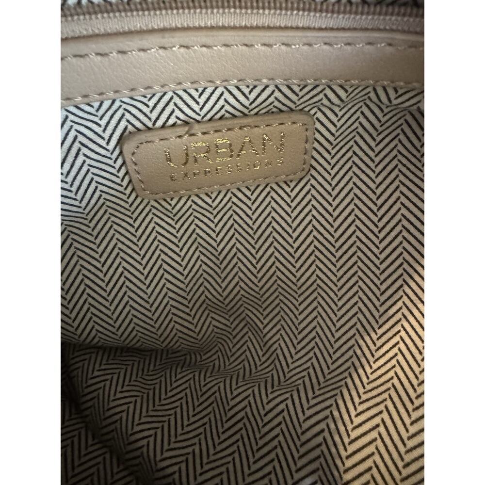 Urban Expressions Vanessa Vegan Hobo Bag Tan Shoulder Purse Woven - Picture 10 of 10